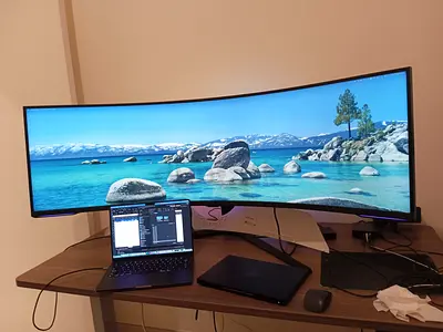 Samsung Odyssey Neo G9 57-inch Dual UHD Curved Gaming Monitor Display Size & Shape: 57-inch ultrawid
