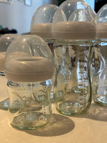 Philips Avent Glass bottles 6pcs (without bottle nipple)