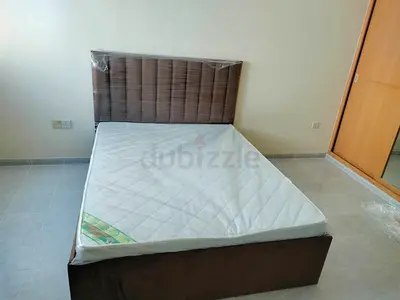 QUEEN size Bed Frame with Headboard and Mattress - Good Quality