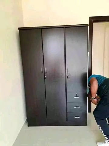 Brand new 3door wardrobe dark brown colour