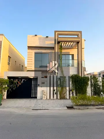 🏡 فيلا زاوية فاخرة 5 غرف ماستر للإيجار | مفروشة بالكامل | موقع مميز | الياسمين – عجمان ✨