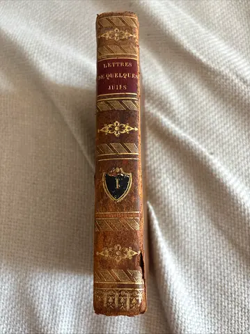 Lettres de Quelques Juifs (Antique French Book) 1826 year