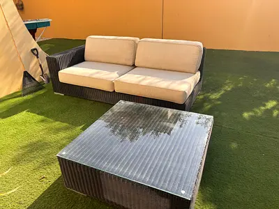 Garden Sofas + table