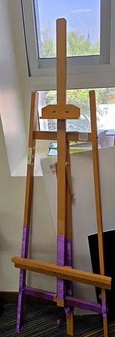 Wooden Studio Easel — Adjustable A-Frame for Canvas