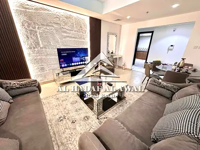 Luxury furnished apartment for monthly rent, stylish furniture, beach tower2 prime location, fully equipped, comfortable and ideal for long stays, off
