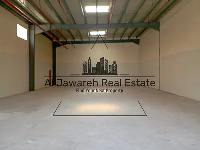 A great opportunity investors: a warehouse for rent, 2,535 sq ft, with 50 kW 3-phase electricity in UAQ for 74,935 AED.