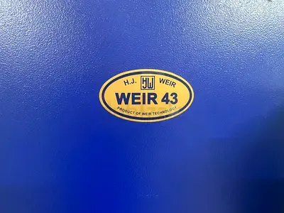 Weir 43 industrial machine cabinet (blue) - Weir Technology badge