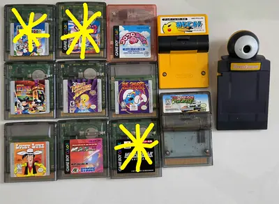 GameBoy Color game / Game Boy Camera Games with Camera and Accessories