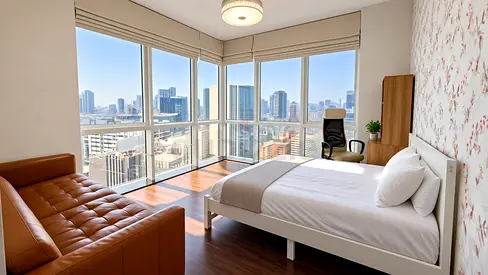 Master Bedroom | Private Bathroom | Panoramic View | All Bills Included