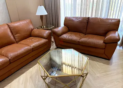Leather Sofa - Home center