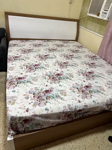 King Size bed frame with mattress - good condition