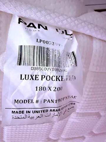 Luxe Pocket Mattress 180 x 200 cm - Made in UAE