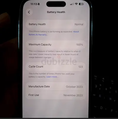 Iphone 15 promax 100% Battery Health, Excellent Condition