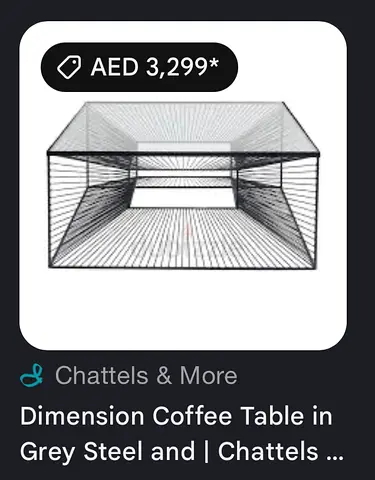 Chattels & More Coffee Table 100x100 cm