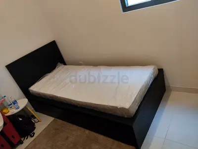 Ikea malam single bed (90*200)with 2 storage drawers underneath and an IKEA mattress ✨