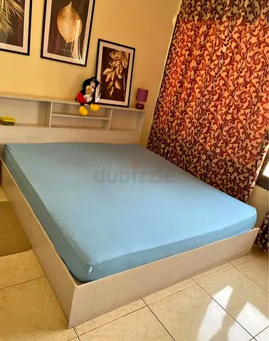 King size bed with mattress