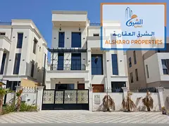 Luxury villa in Al Zahia, Ajman: features a private pool, 5 master bedrooms, two living areas, a maj
