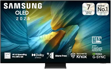 Samsung 77 inch TV Smart OLED - 4K - 165Hz, 77S95F