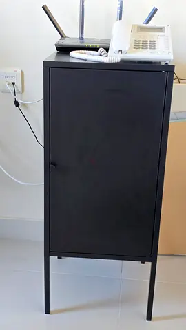 Black Metal Storage Cabinet