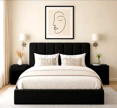 Queen siza velvet family bed with madical mattress