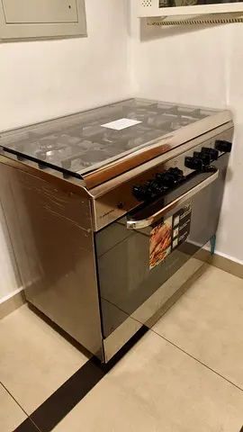 Stainless Steel 5-Burner Gas Cooker with Oven - Good Condition