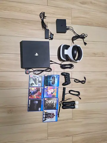 PS4 Pro bundle with PSVR headset, camera,Move controllers and 7 games