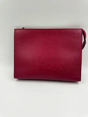 Louis Vuitton epi toiletry pouch red