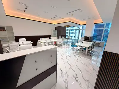 Furnished Office | Burj Khalifa view | Close to Metro