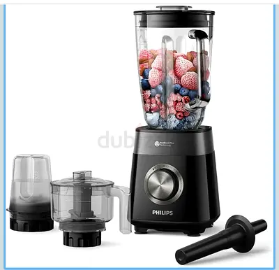 Philips Blender with Grinder & Chopper Attachments - Gently Used