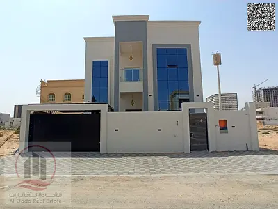 For sale, a villa in Ajman Al Yasmeen, 4 master rooms, a Majles room, a hall, maid room, freehold for all nationalities,