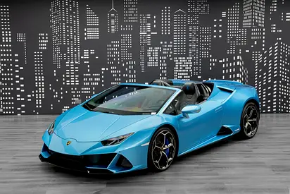 LAMBORGHINI | HURACAN EVO SPYDER | SPECIAL COLOUR BLUE URANUS