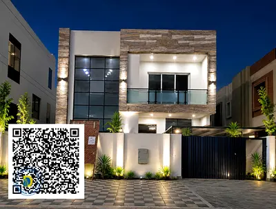 High-end 6-bedroom villa with a roof terrace in Al-Yasmeen; registration fees included, with a good discount.