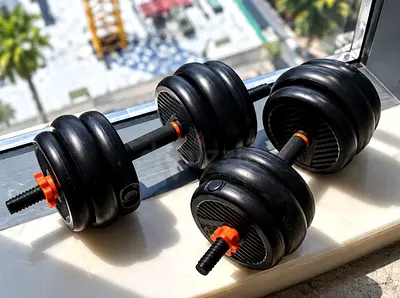 FED Adjustable Dumbbell Set (1.25kg to 2.5kg Weight Plates) – Perfect Condition!
