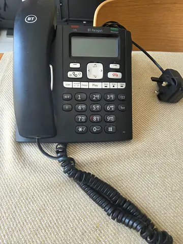 BT Corded Landline Phone with Caller ID and Answerphone- Good Working Condition