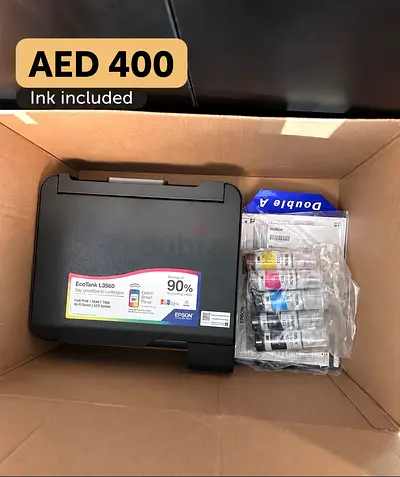 Epson printer ecotank L3560 with ink