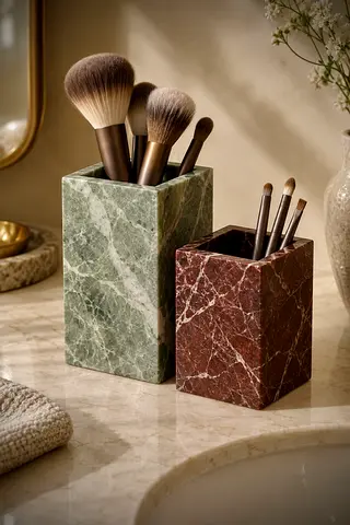 Marble Makeup Brush Holders