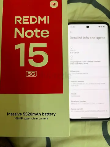 Xiaomi Redmi Note 15 5G - White, Good Condition