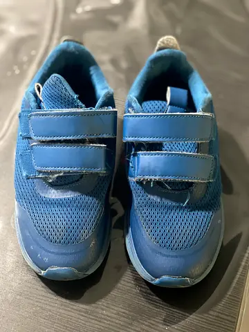 Blue kids velcro sneakers(NIMS SCHOOL SHOE), size 31, gently used