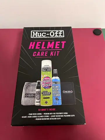 Brand New Muc-Off Helmet Care Kit (Visor Cleaner, Foam Freshener, Cloth)