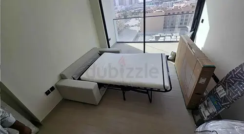 Fold-out Sofa Bed in Good Condition - Queen Size Mattress