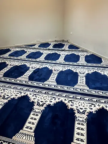 Premium Blue Mosque Carpet / Prayer Roll Carpet – Supply & Fixing Available