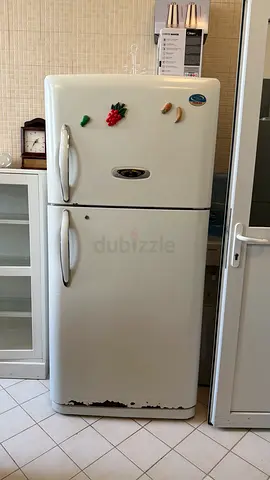 Used two-door refrigerator - vintage style, working condition