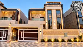 For sale, villa in Ajman Al Yasmeen,4 master rooms, a Majles room, a hall, maid room, freehold for a