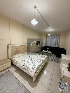 Fully Furnished Studio Apartment for Rent in Al Naimiya, Kuwait Street | Semi-Separated Kitchen at A