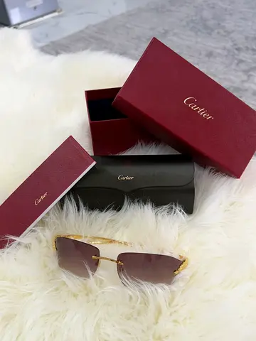 Cartier Sunglasses – Gold Frame with Full Set