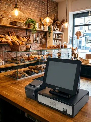 Used POS Cash Register Terminal with Receipt Printer and casd drawer  - Great for any business