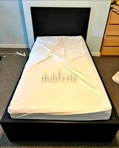 Ikea single size bed with mattress