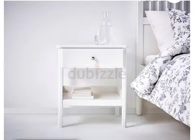 IKEA Bedside table, white, 51x40 cm