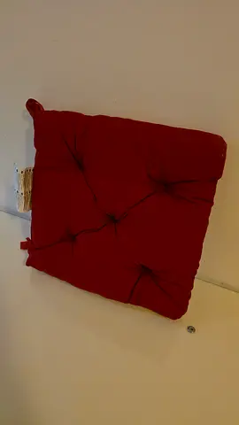 Set of 6 IKEA MALINDA Chair Cushions – Wine Red / Dark Red