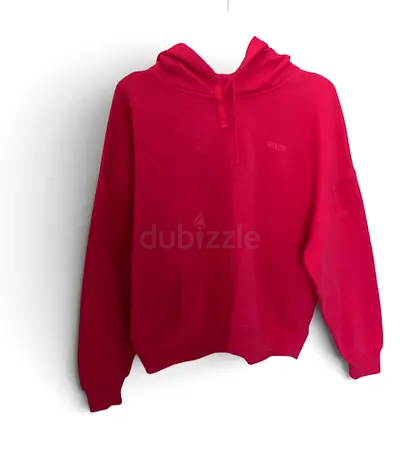 Undiz hot pink hoodie with drawstring, size M